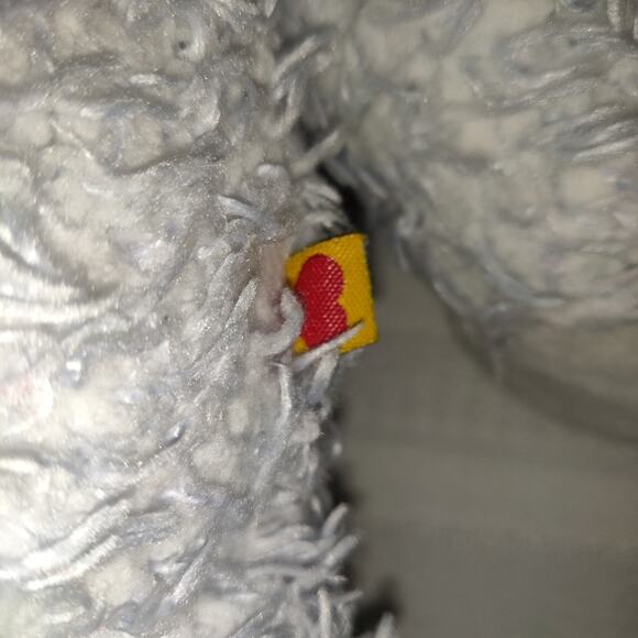 Build A Bear Blue Curly Teddy Bear Plush Stuffed Animal RETIRED Powder Blue 16" - Picture 6 of 16